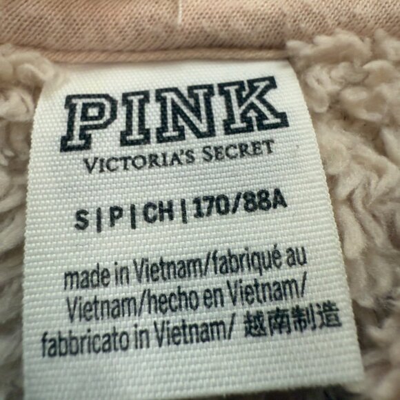 PINK by Victoria’s Secret Sherpa Quarter-Zip Hoodie – Size Small - Picture 4 of 11